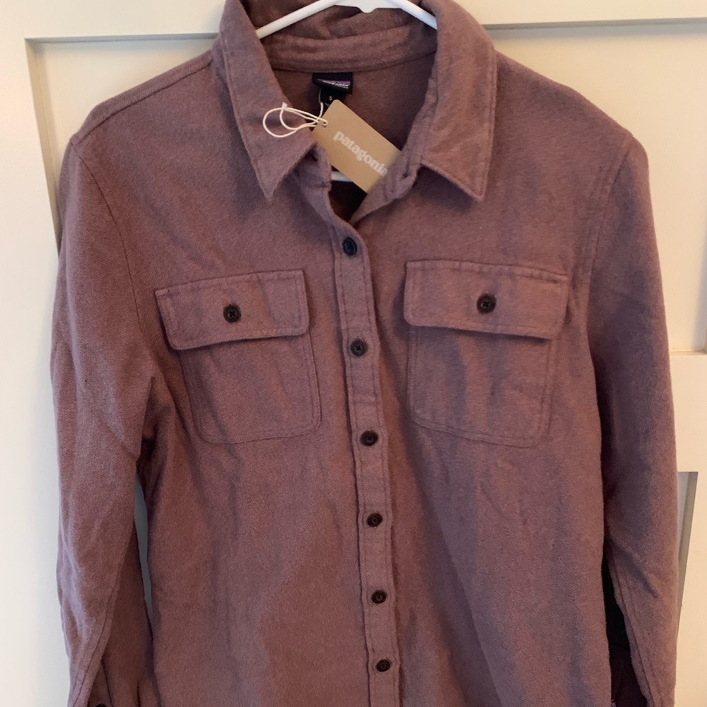 Patagonia Womens Flannel Size Small Fjord Dusty Rose